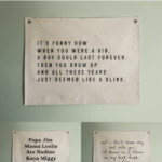 Large Custom Text Canvas Banner, Natural